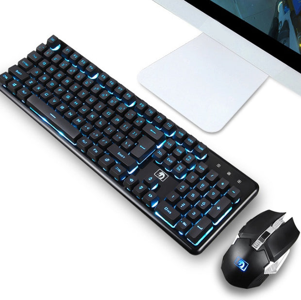 light gaming keyboard and mouse set