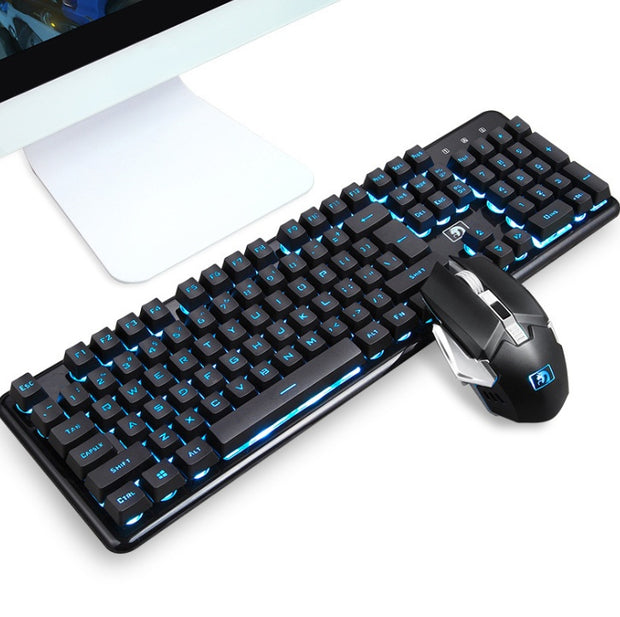 light gaming keyboard and mouse set