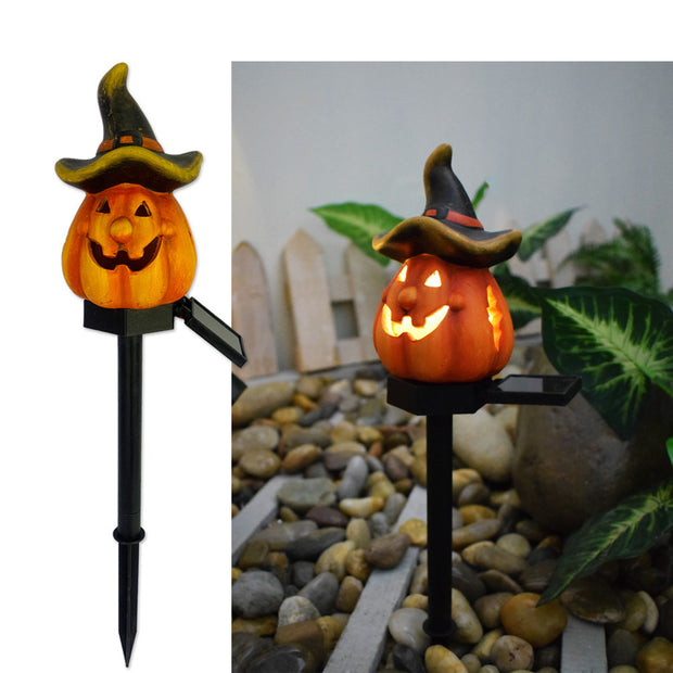 Solar Halloween Pumpkin Lamp