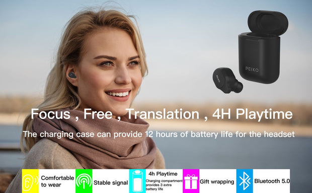 Smart Bluetooth Translation Wireless Headset